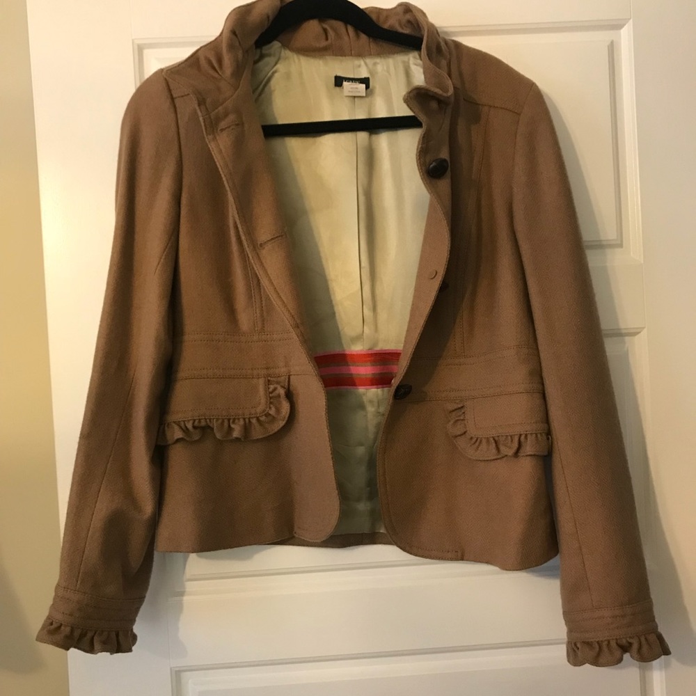 J. Crew Wool Camel Blazer